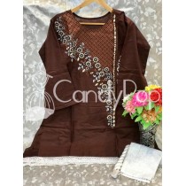 Eid Collection Cotton Stitched 3 Pcs Suit