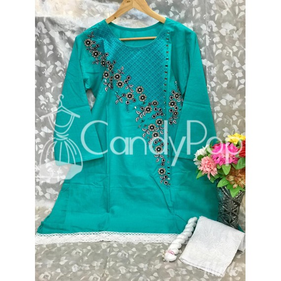 Eid Collection Cotton Stitched 3 Pcs Suit MB-287