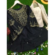 Eid Collection Heavy Embroidery Double Border 3Pcs MB-300