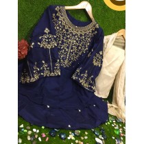 Eid Collection Heavy Embroidery Double Border 3Pcs MB-301