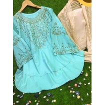 Eid Collection Heavy Embroidery Double Border 3Pcs MB-303