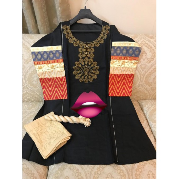 Eid Collection Lawn Stitched 3 Pcs Suit MB-279