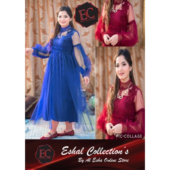 Eshal Collection Beautiful Net Top with Inner TC-1010