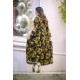 Flowers Printed Front Cut Long Frock MB-55