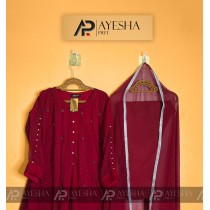 MOST BEAUTIFUL AYEZA KHAN FANCY 3PCS BY AYESHA PRET MB-170