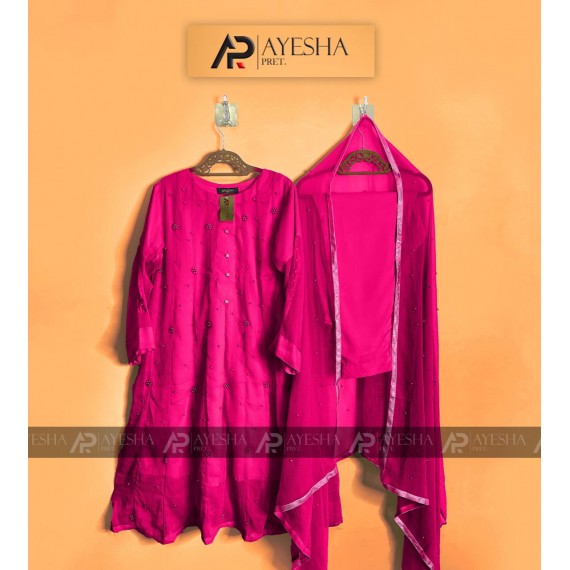 MOST BEAUTIFUL AYEZA KHAN FANCY 3PCS BY AYESHA PRET MB-172