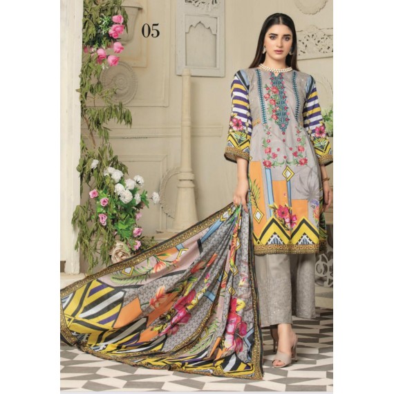 MTF Embroidered Lawn Collection 2021 MB-364