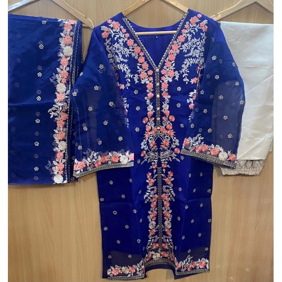 NEW ARRIVALS AGHA NOOR HEAVY EMBROUDERED 3PCS MB-156