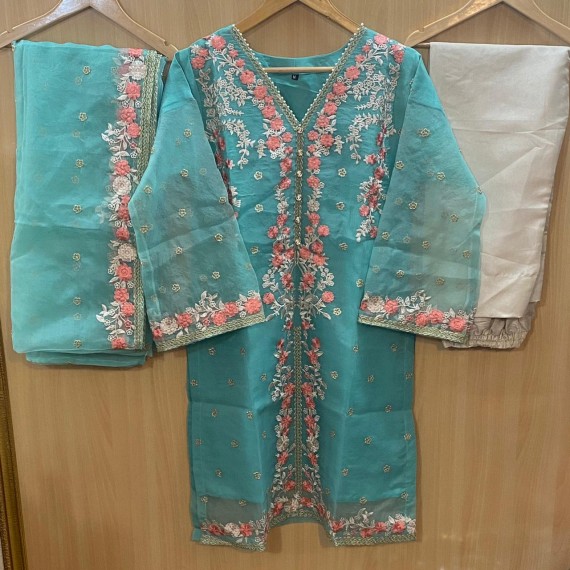 NEW ARRIVALS AGHA NOOR HEAVY EMBROUDERED 3PCS MB-157