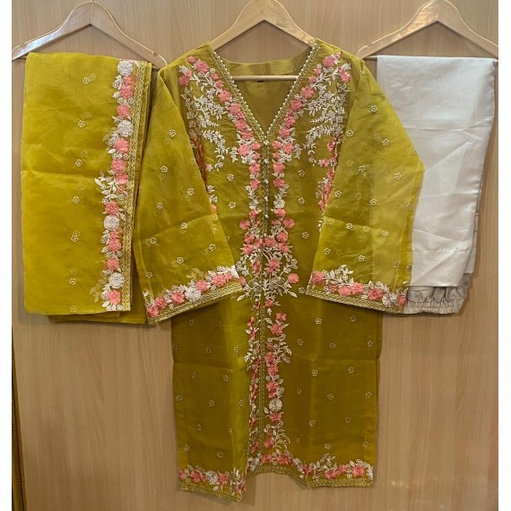 NEW ARRIVALS AGHA NOOR HEAVY EMBROUDERED 3PCS MB-158