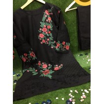 New Eid Collection Heavy Embroidered 2 Pcs Black