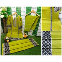 Snowdrop Traditional Design 3Pcs Suit MB-110