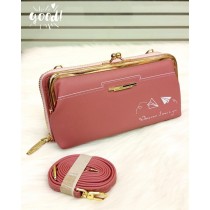 2 in 1 Premium Women Clutch Mobile Wallet