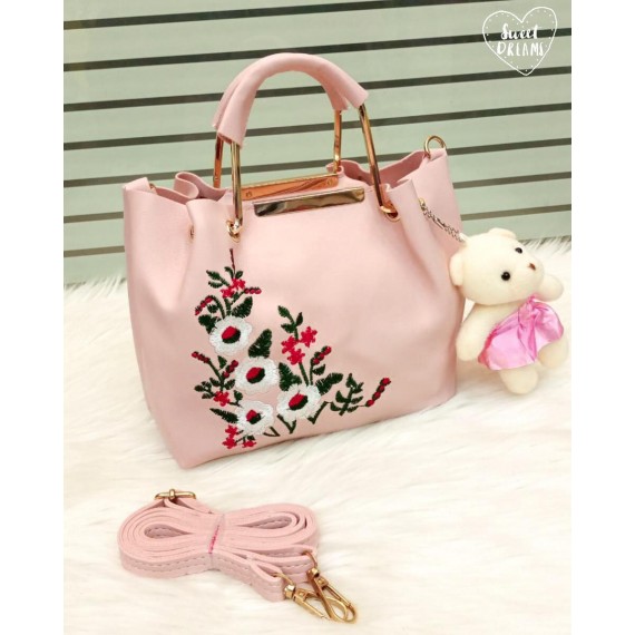 Embroidery Metal Handle Crossbody Bags FHB-160