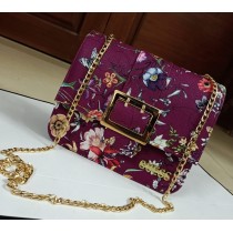 GUESS fLoRal cross body with long chain Bag