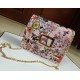 GUESS fLoRal cross body with long chain Bag