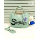 Smile Metal Handle Crossbody Bags