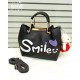 Smile Metal Handle Crossbody Bags