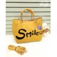 Smile Metal Handle Crossbody Bags