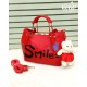 Smile Metal Handle Crossbody Bags