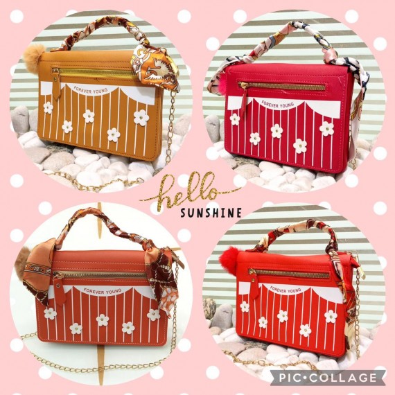 New Small Handle Ribbon Crossbody Bags