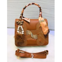 New Stiched Ribbon Design Hand Bag