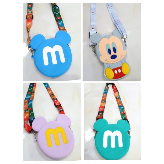 Pack of 2 New 3D Silicone Disney Characters Kids Bags