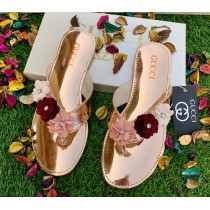 GUCCI Flower Flat Slipper