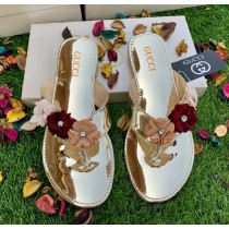 GUCCI Flower Flat Slipper