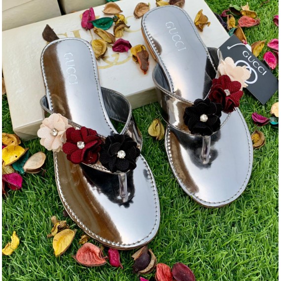 GUCCI Flower Flat Slipper SCM-062