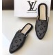 LV Flat Back Open Fur Shoes SCP-0183