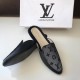 LV Flat Back Open Fur Shoes SCP-0183