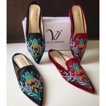 Vj  Embroidered Pumps