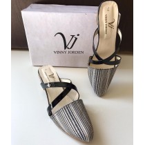 VJ Stylish Cross Step Pump Black