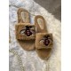 GUCCI Bee Fur Slides