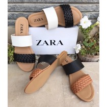 ZARA Double Strap Flat Slipper