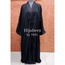 Behijabeez Front Open Style Abaya with Scarf HUA-M10