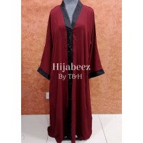 Behijabeez Front Open Style Abaya with Scarf HUA-M12