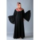 HIJAB UL ARAB DUBAI BLACK LONG SLEEVES ABAYA HUA-1110