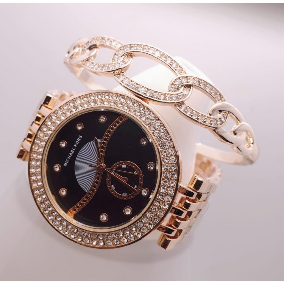 Branded Jewellery Ladies Watch with Zarcon Bangle HW-218