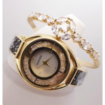 Branded Jewellery Ladies Watch with Zarcon Bangle HW-219