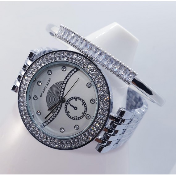 Branded Jewellery Ladies Watch with Zarcon Bangle HW-220