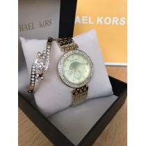 MK Ladies Watch with Arrow Bangle Set