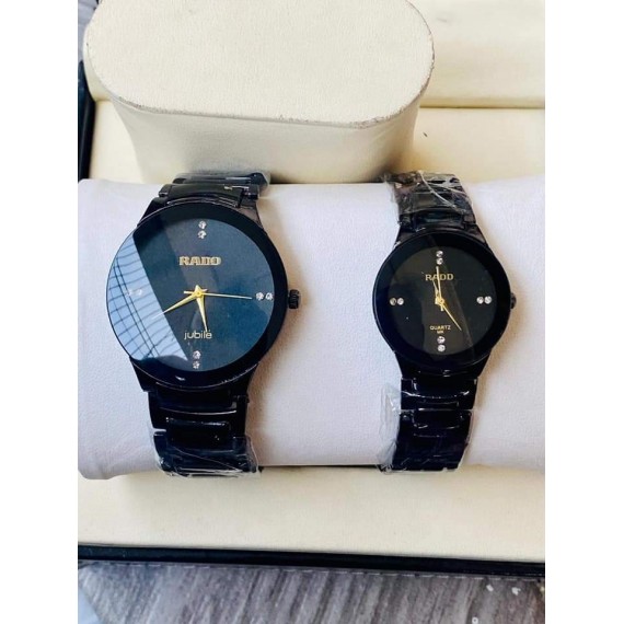 Rado Quartz Black Couple Watch HWP-052