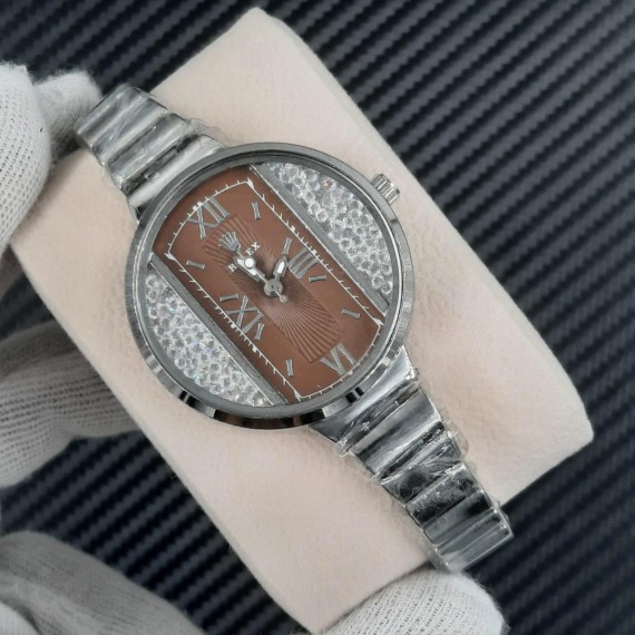 Rolex Chain Ladies Stone Watch HW-209