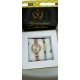 Set of 2 Ladies Watch with Bracelet