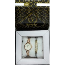 Set of 2 Ladies Watch with Bracelet HW-053