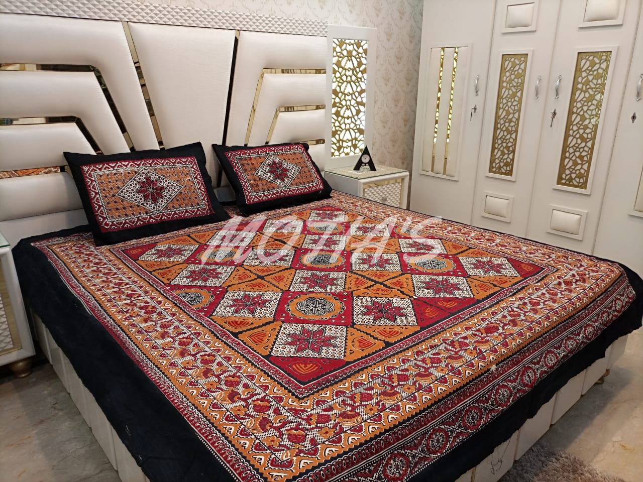 ajrak bed sheets